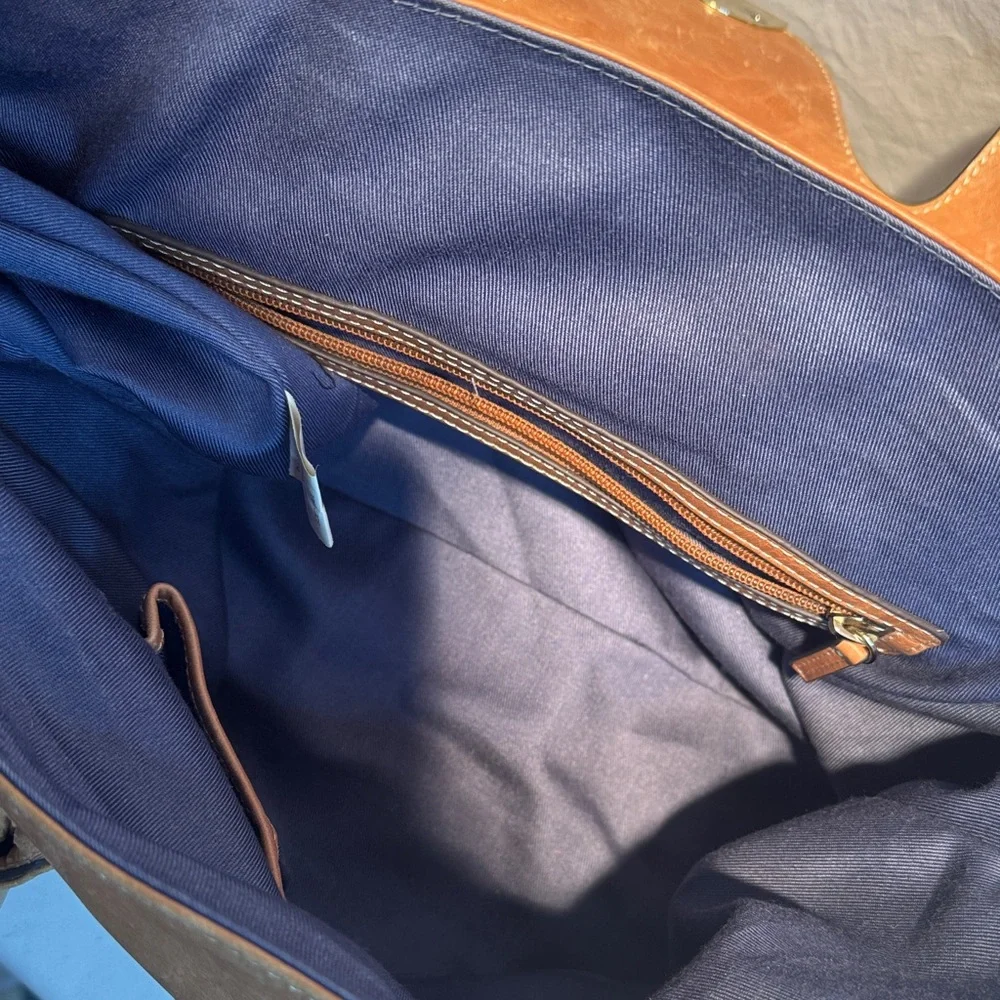 Elegant and spacious Tan Tote Bag